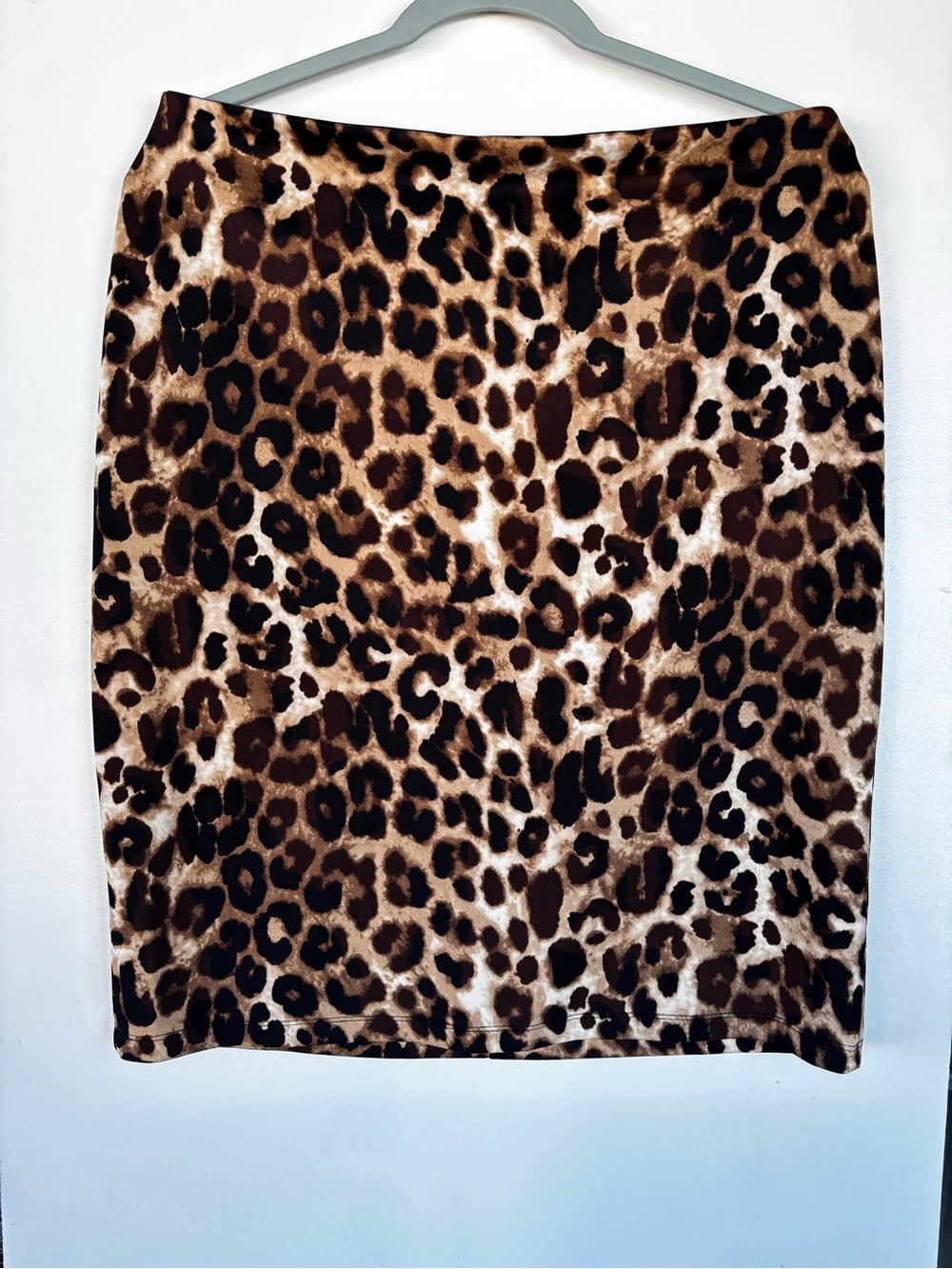 Betsey Johnson Leopard Print Pencil Skirt - Brown & Black